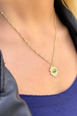 Yonca Singapur Altın Kolye 8KLY5545 - 1