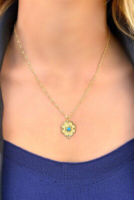 Yonca Singapur Altın Kolye 8KLY5545 - 2