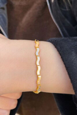 Zikzak Ajda Altın Bileklik 14KNY9463 - 1