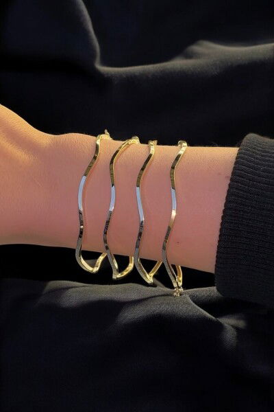 Zikzak Altın Bilezik 8KLPC849 - Altınaşkı