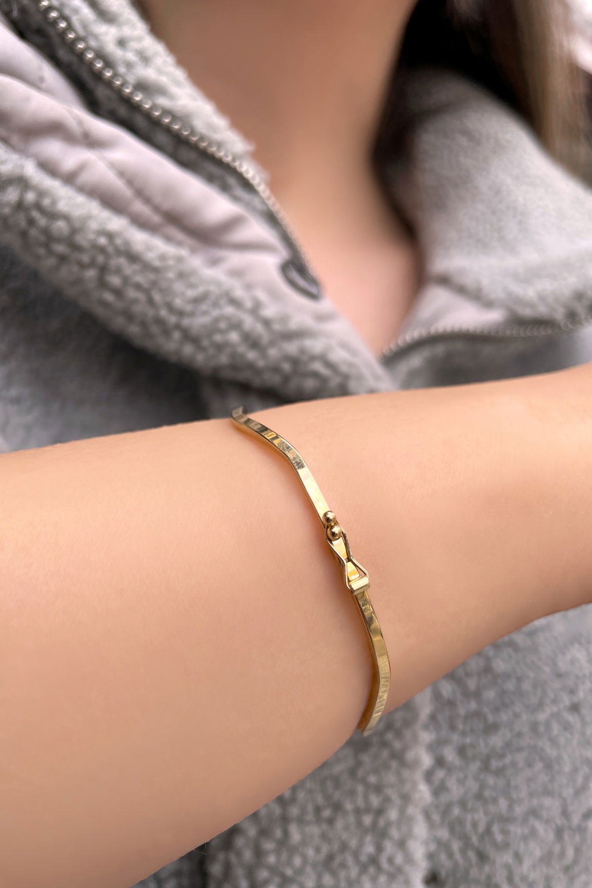 Zikzak Altın Bilezik 8KLPC849 - 2