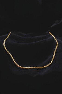 Zikzak İtalyan Altın Kolye 14KLY7656 - 1