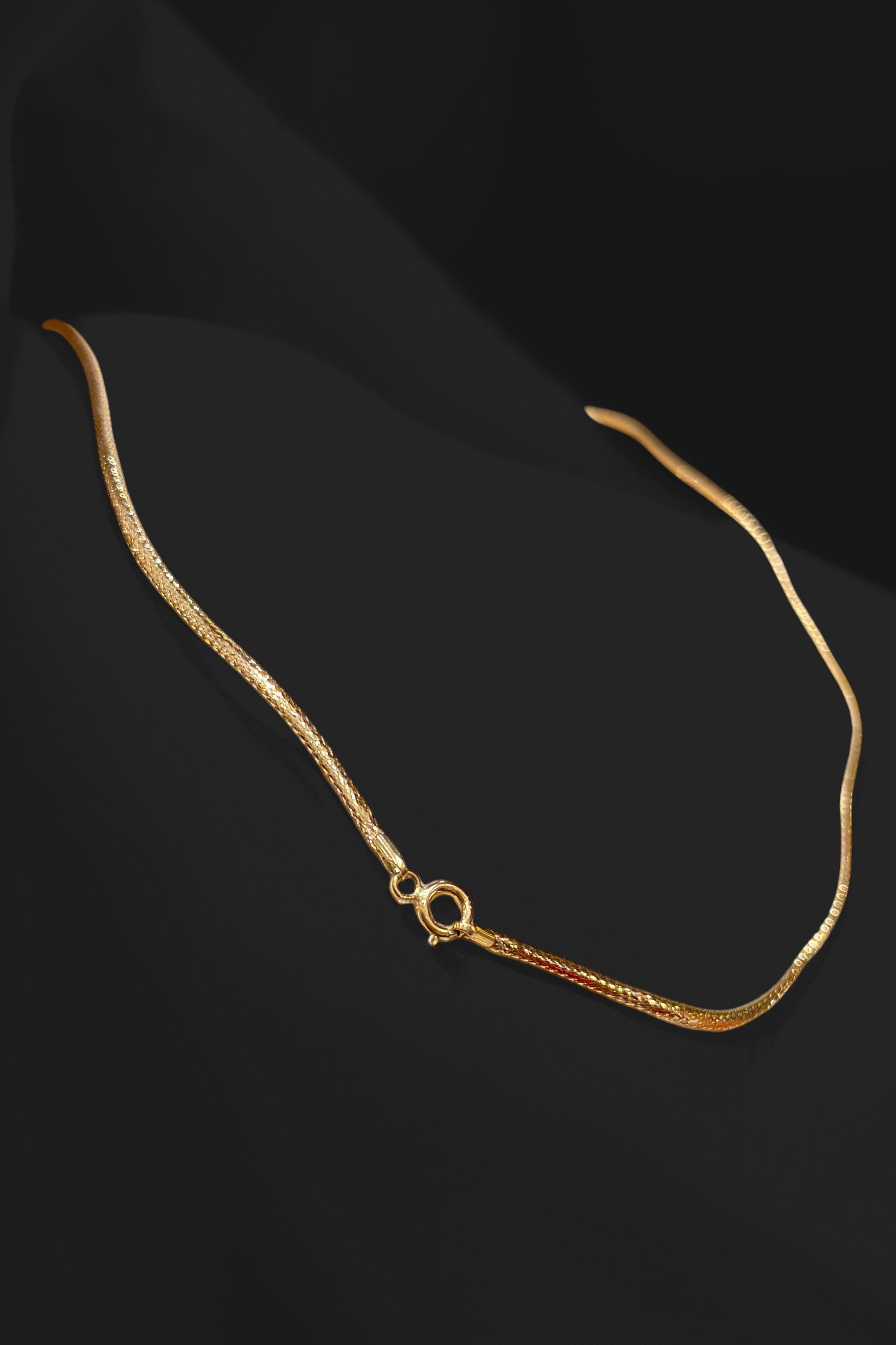 Zikzak İtalyan Altın Kolye 14KLY7656 - 2